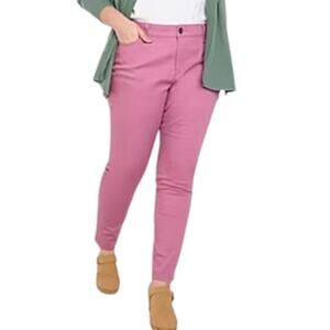 Lane Bryant Pink‎ Stretch Skinny Jeans Plus Size 14